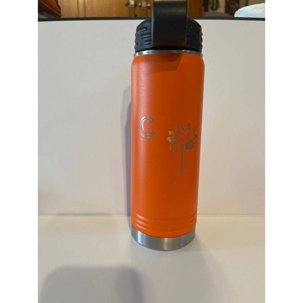 Polar Camel Orange South‎ Carolina Moon Insulated Water Bottle 20oz Flip Straw